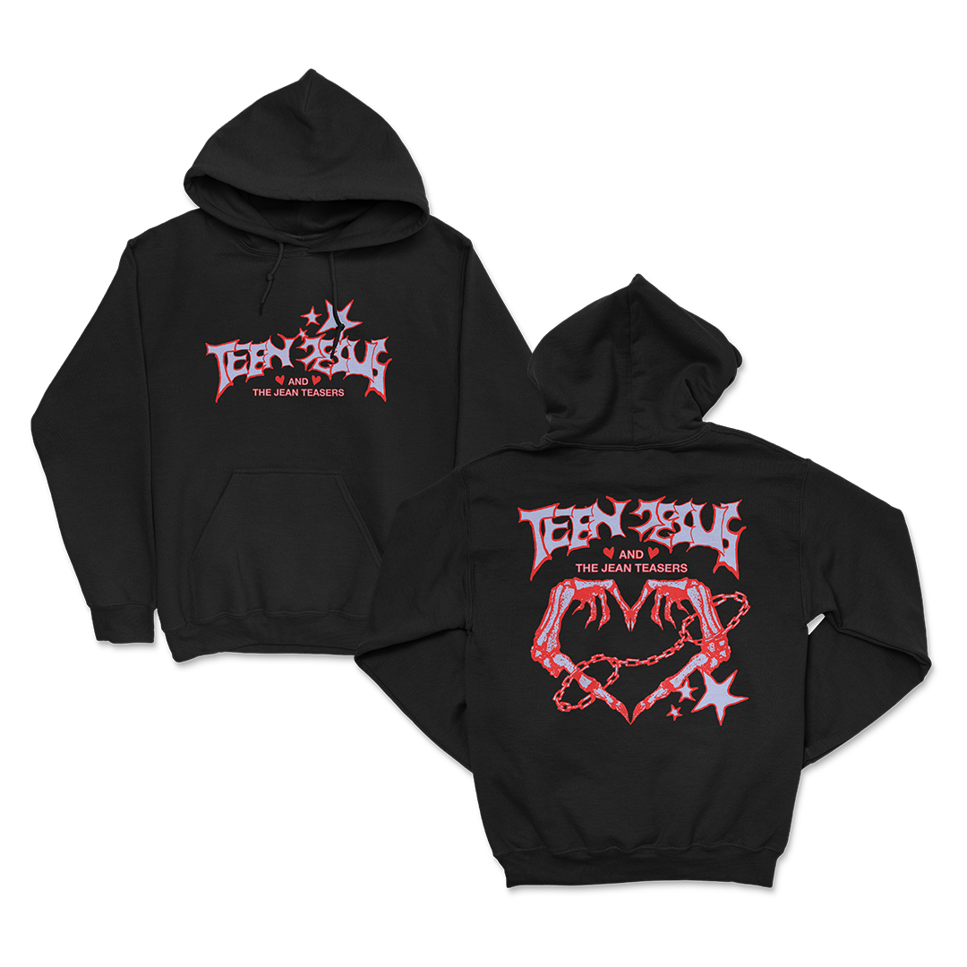 Teen Jesus And The Jean Teasers Skeleton Heart Hoodie Usa 24hundred