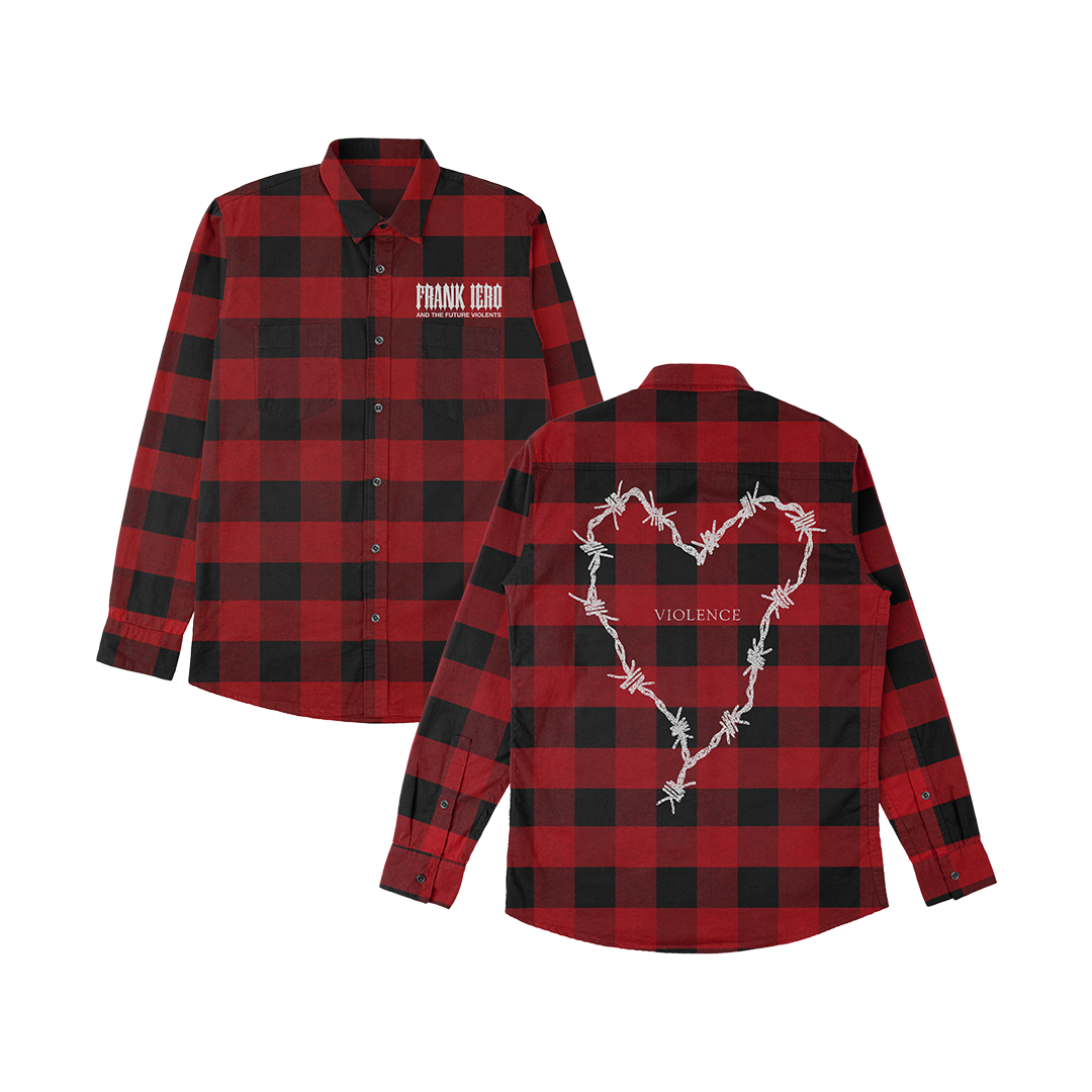 Frank Iero - 'Barbed Wire Heart' Limited Edition Flannel – USA