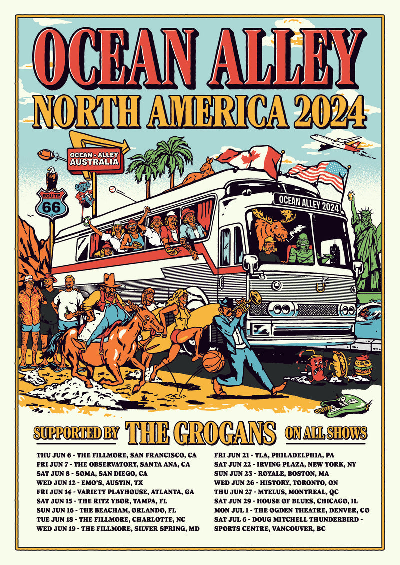 Ocean Alley Tour Poster