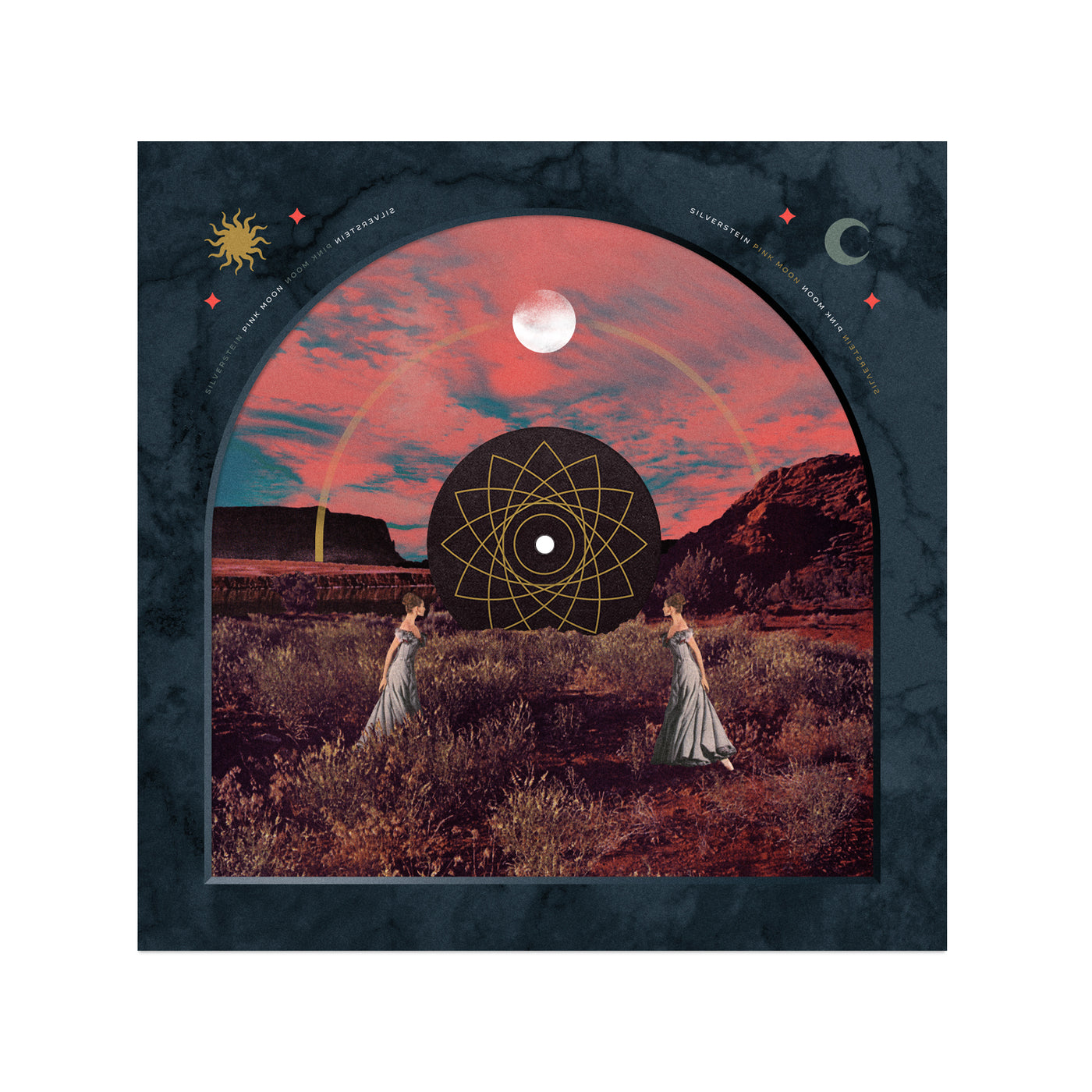 Silverstein - Pink Moon 12” Vinyl - Wildflower (Bubblegum Marble