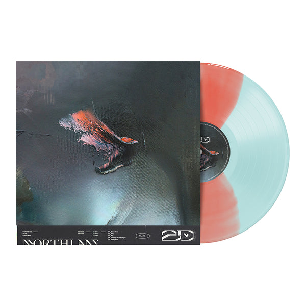 2D 12" Vinyl (Translucent Blue & Orange Butterfly)