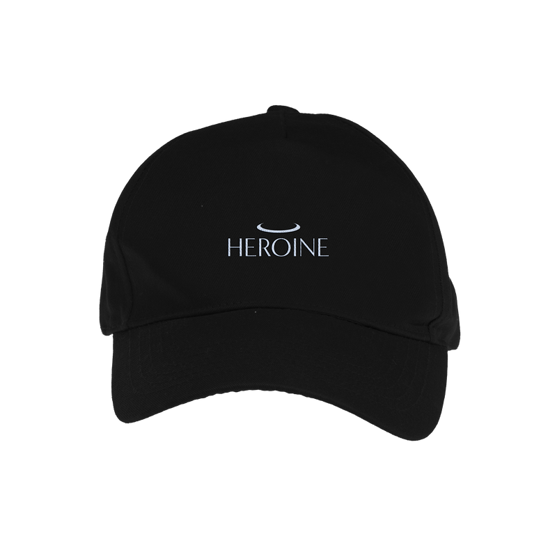 Heroine Embroidered Hat (Black)