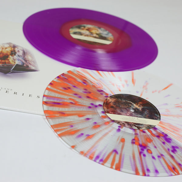 Discoveries 12" Vinyl (Half White/Half Ultra Clear With Opaque Orange + Neon Purple Splatter)