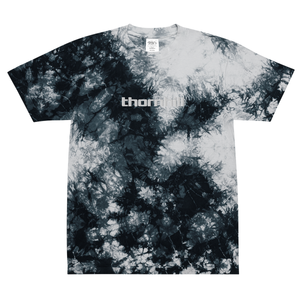 Logo Embroidered Tie Dye T-Shirt