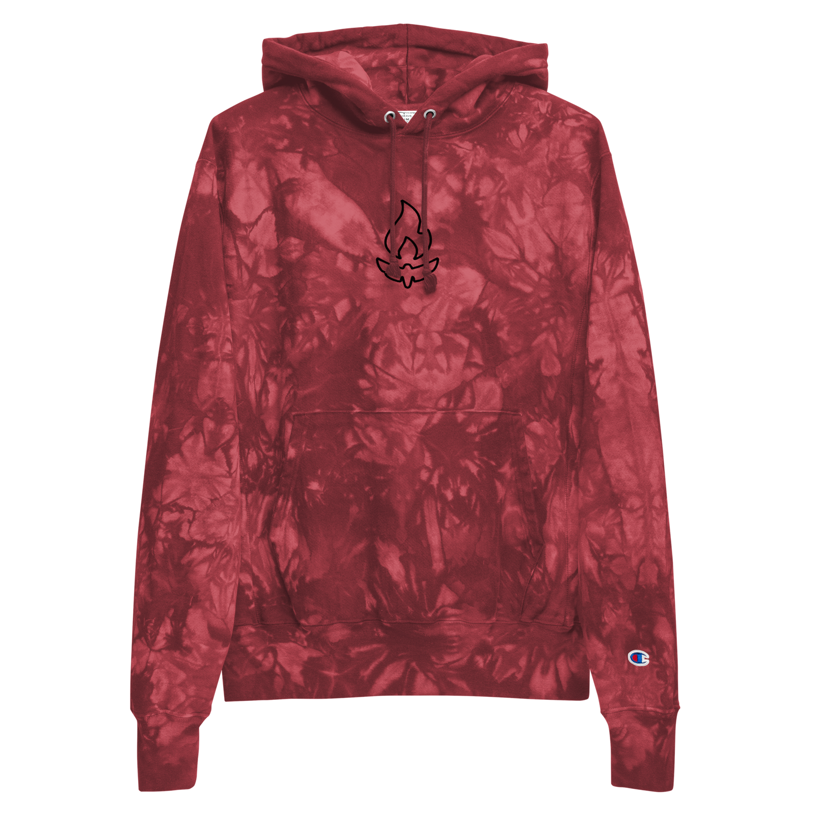 Red Onion shops Tie-Dyed Long Sleeve Hoodie