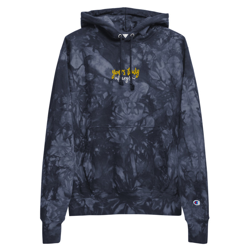 Afterglow Embroidered 'Champion' Tie Dye Hoodie